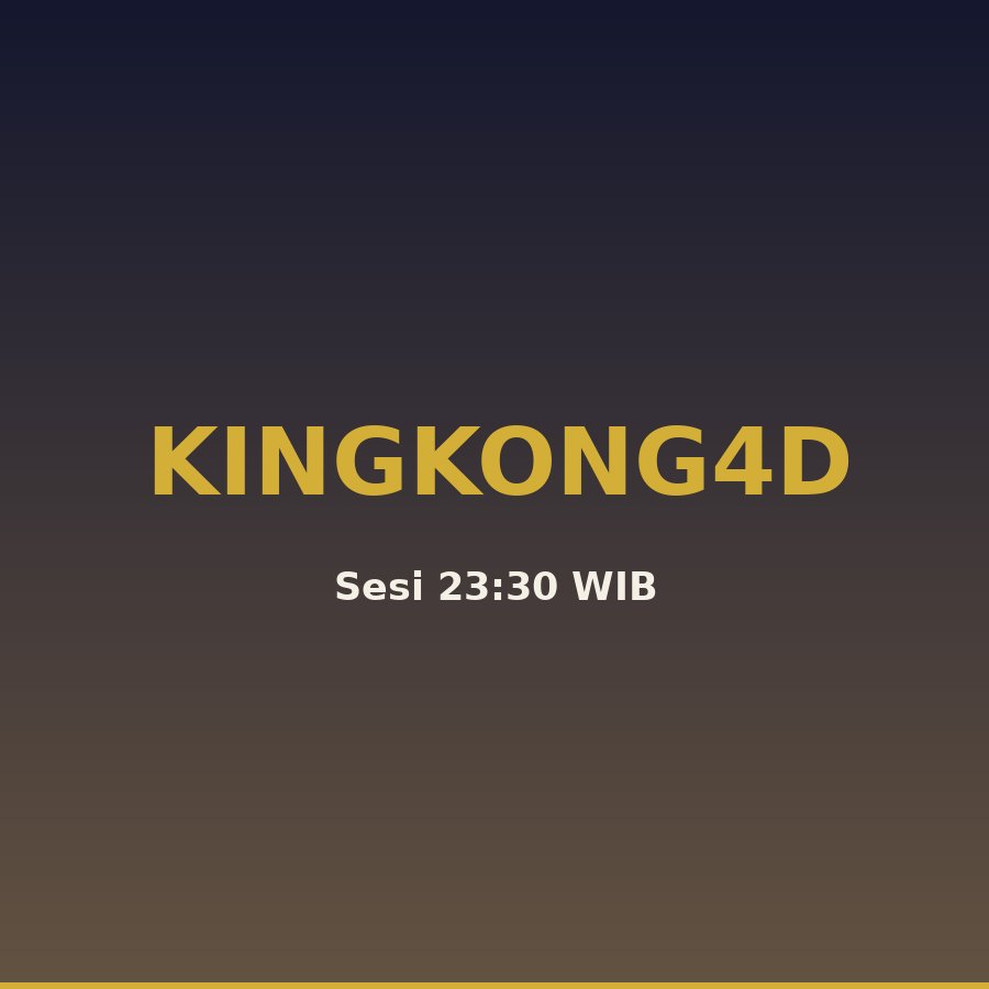 Kingkong 5d Paito Kingkong4D 23 hari ini 1 Oktober 2026,